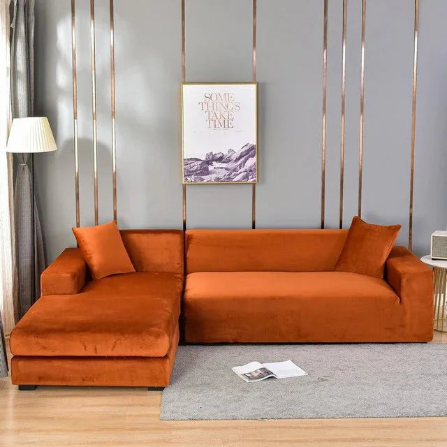 Housse Universelle Premium Pour Canapé - Protection Complète Contre Les Taches — Marron, photo 16
